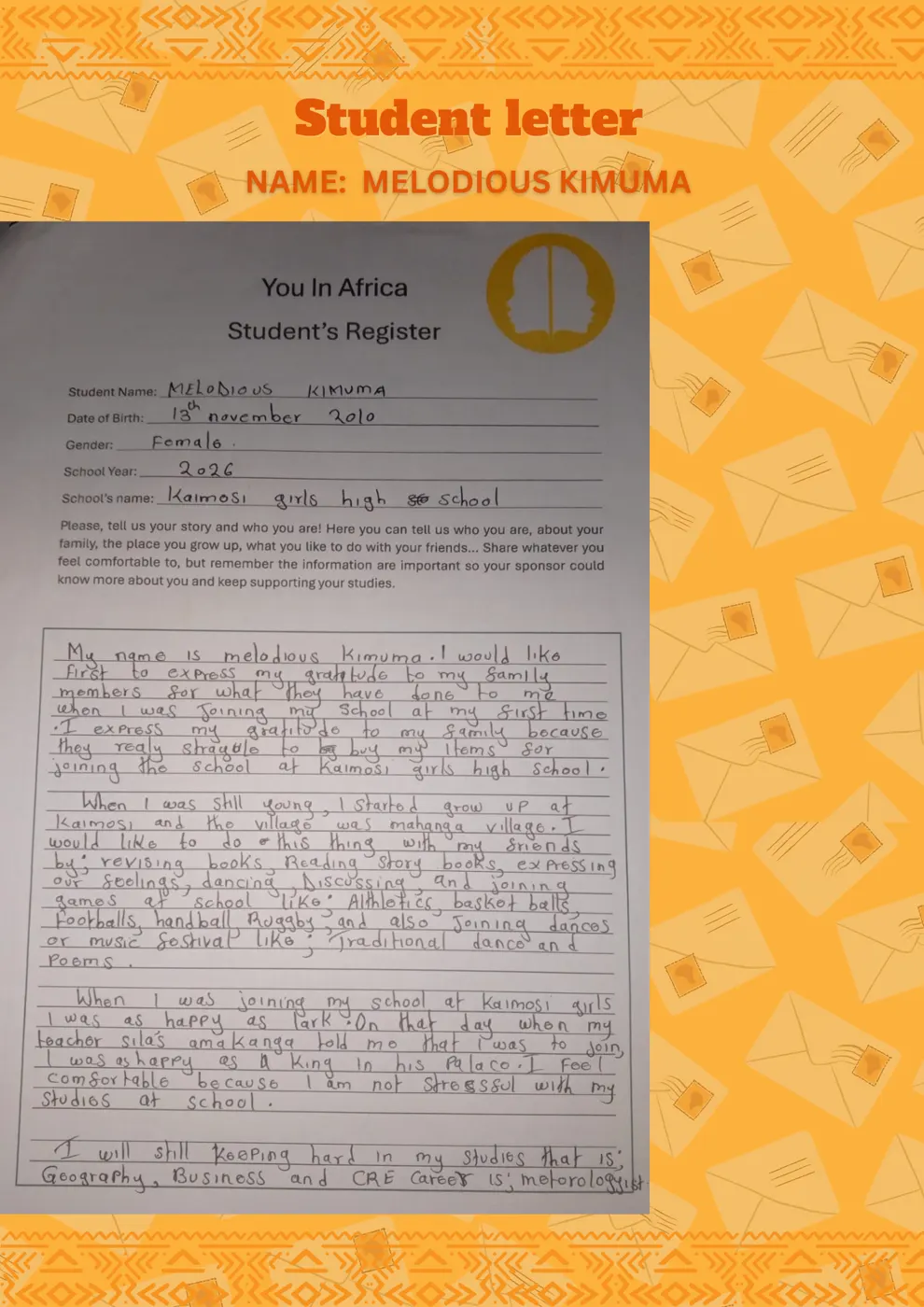 What changes when a child believes in their own future? — Newsletter September 2026