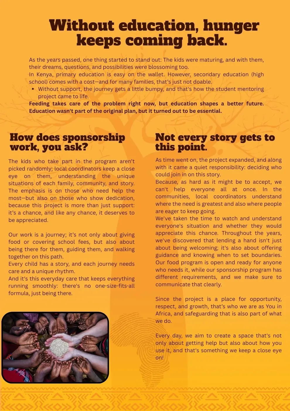 Student sponsorship: fueling dreams — Newsletter April 2026