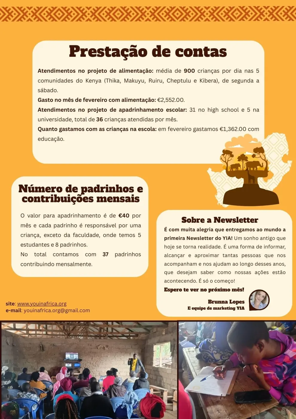 A primeira newsletter do YIA — Newsletter Março 2026