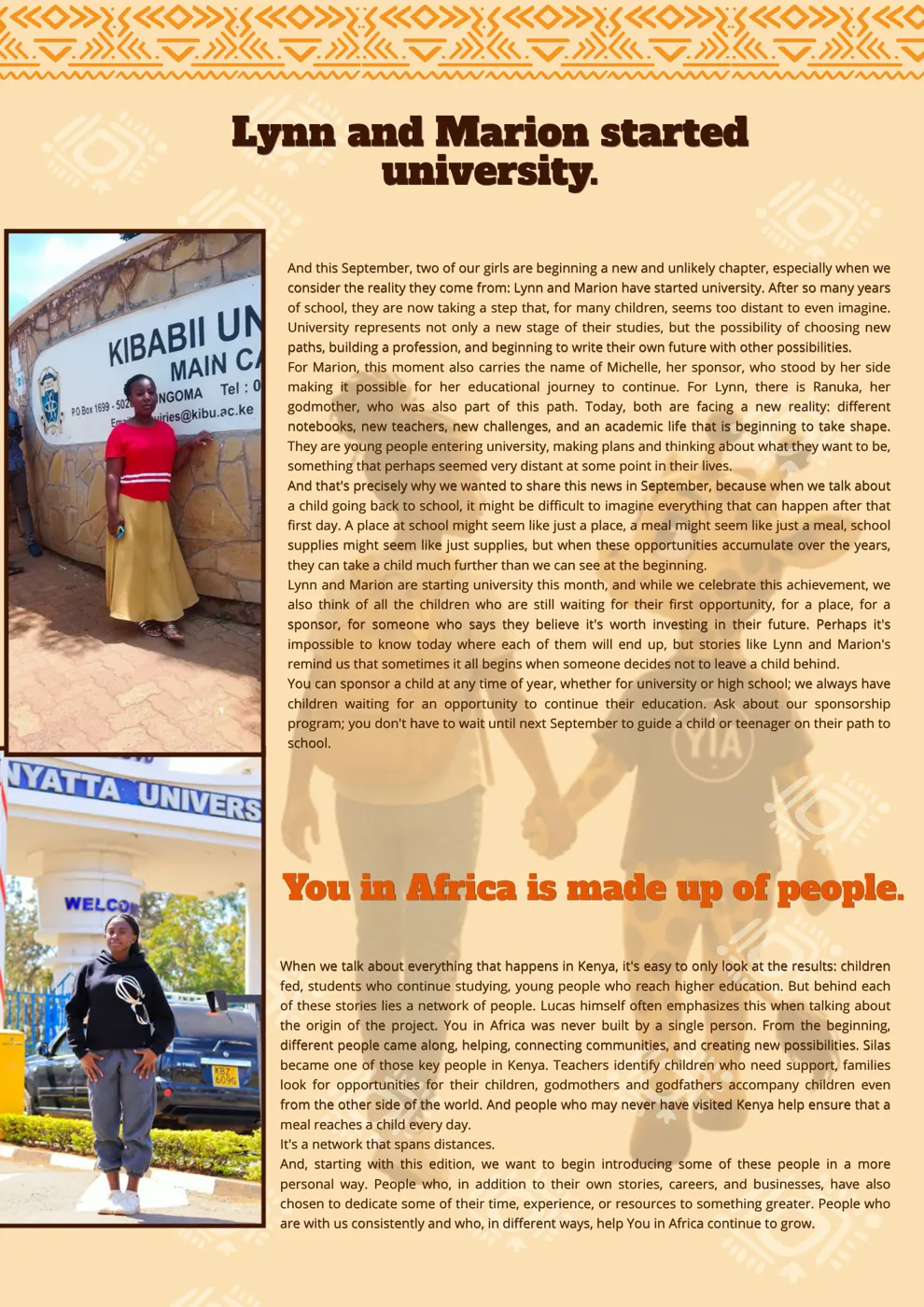 What changes when a child believes in their own future? — Newsletter September 2026
