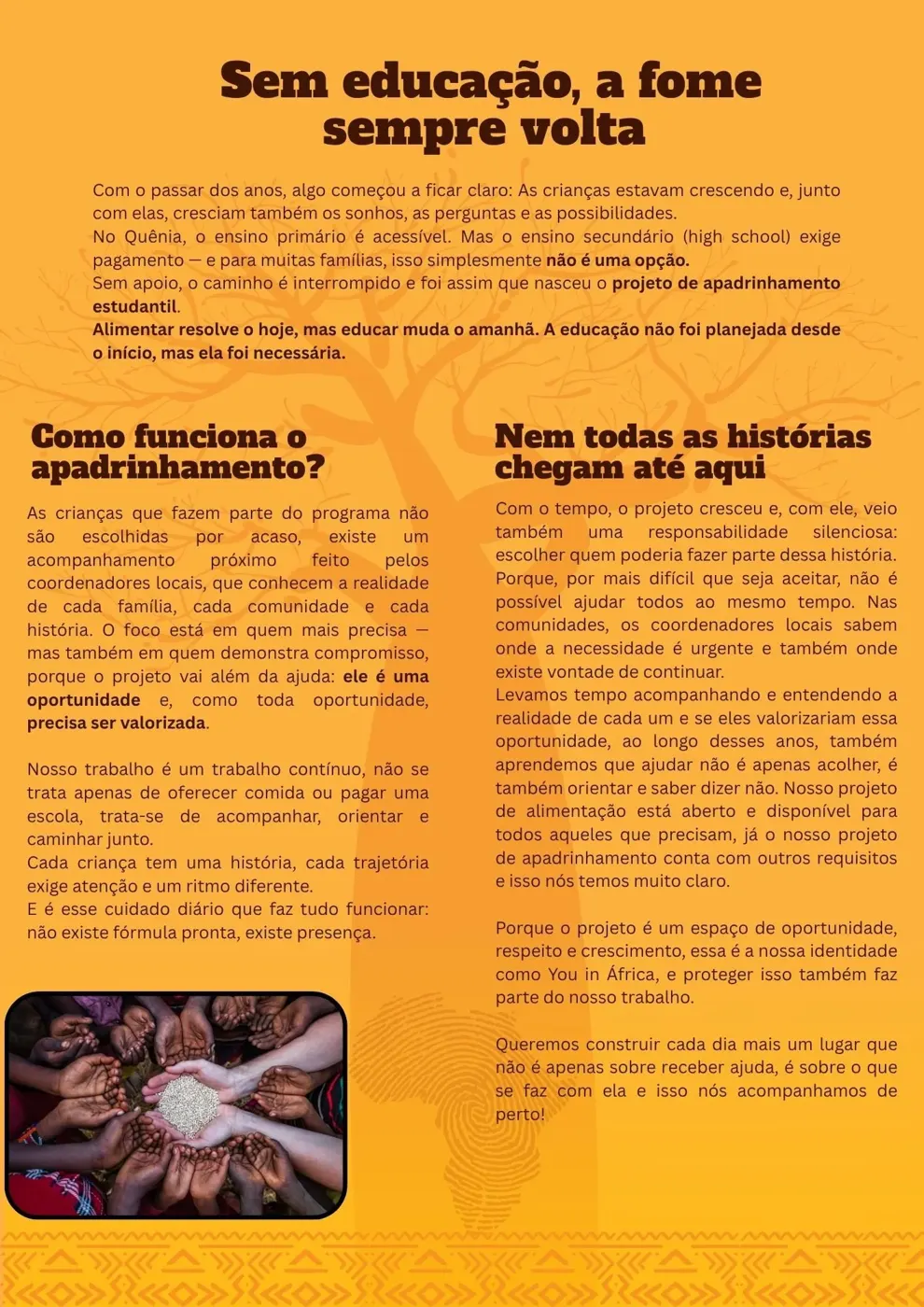 Apadrinhamento estudantil: alimentando sonhos — Newsletter Abril 2026