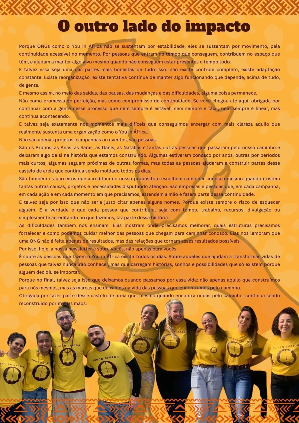 O lado invisível de uma ONG — Newsletter Julho 2026