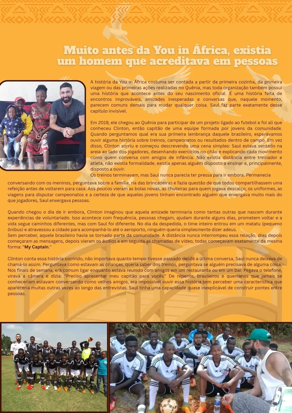 Uma homenagem ao Saul — Newsletter Agosto 2026