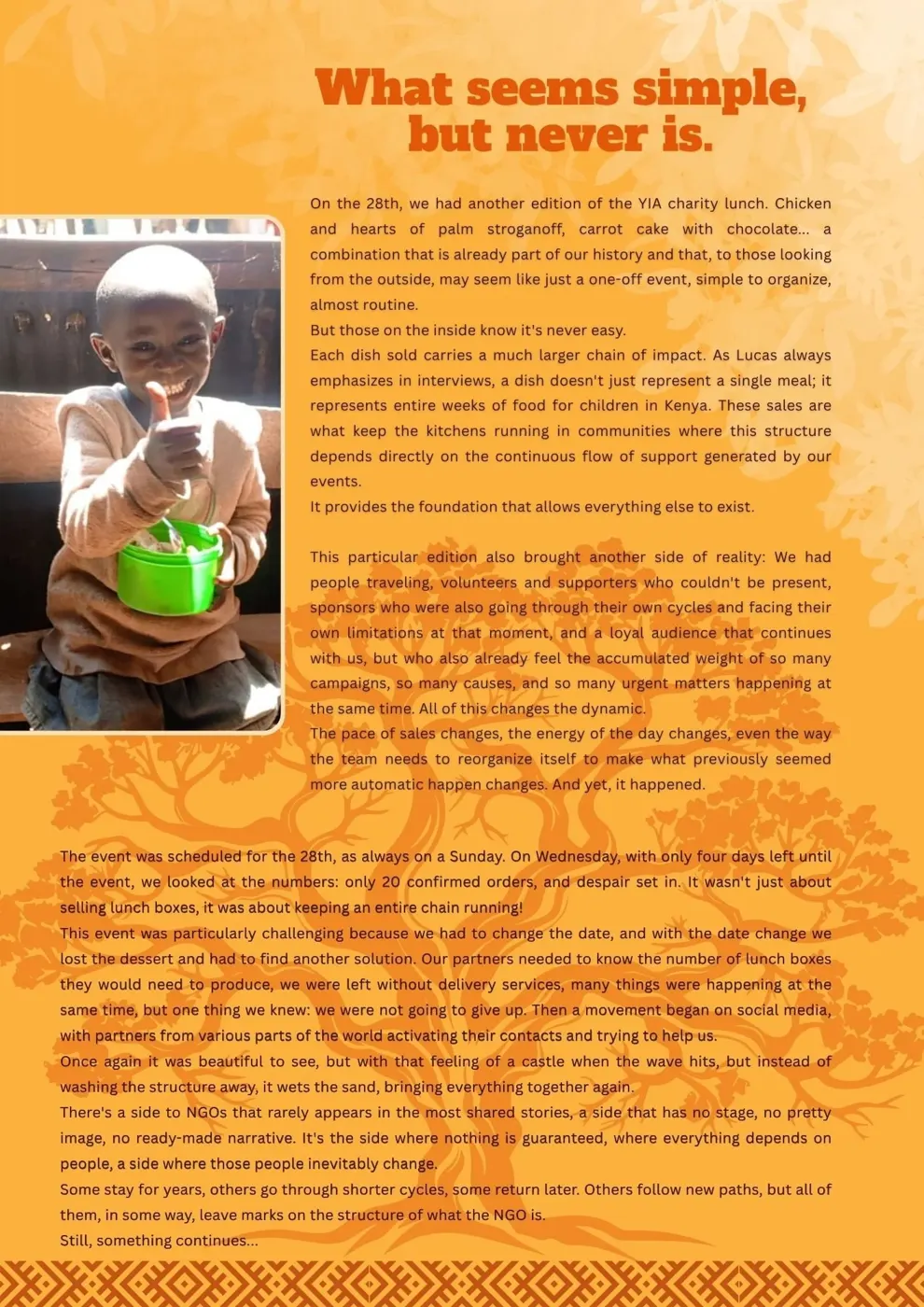 The unseen side of an NGO — Newsletter July 2026