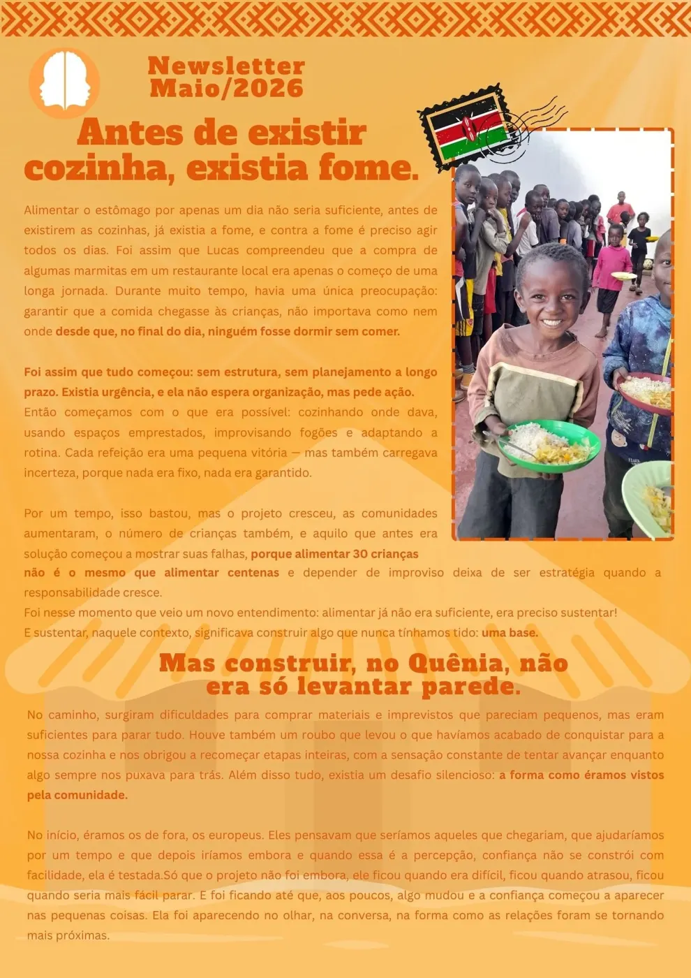 Como nossas cozinhas foram construídas — Newsletter Maio 2026