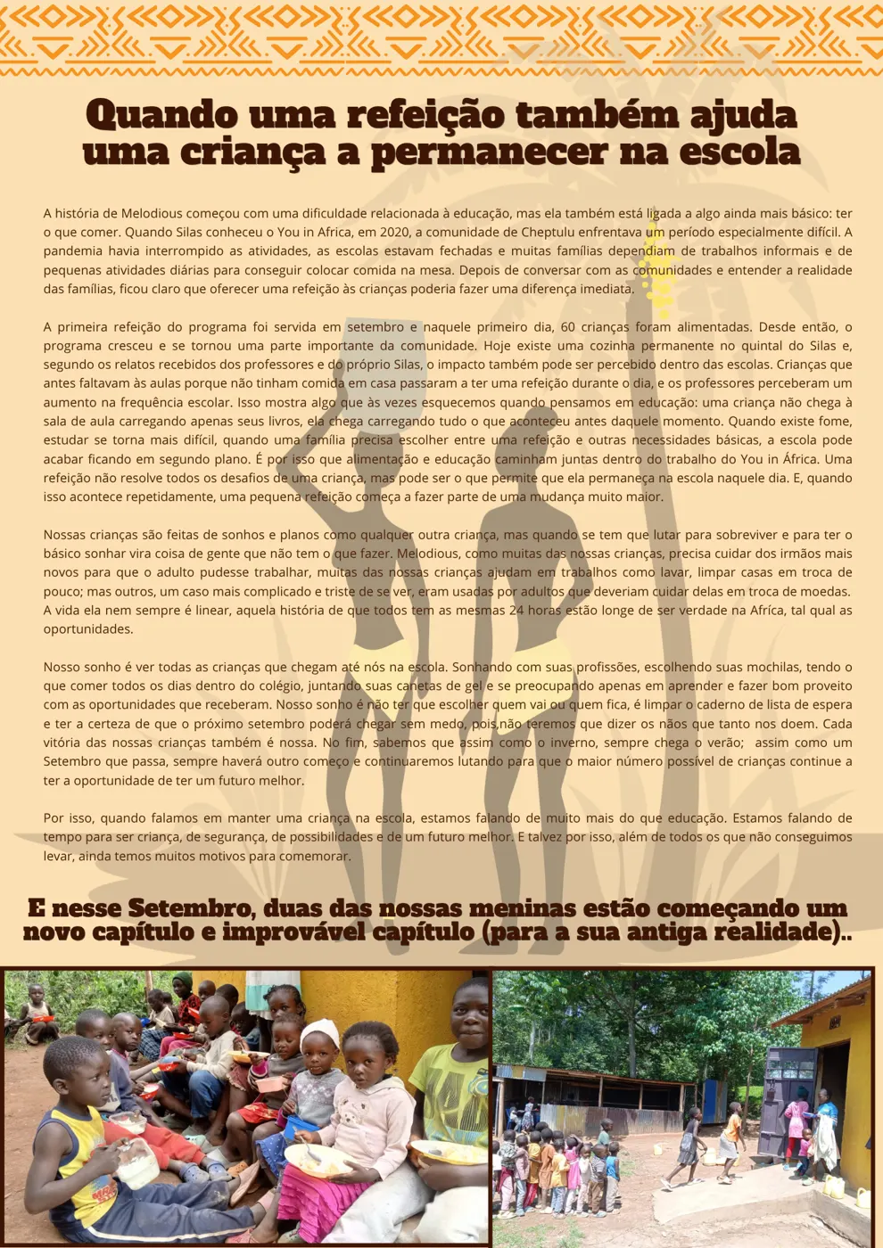O que muda quando uma criança acredita no próprio futuro? — Newsletter Setembro 2026