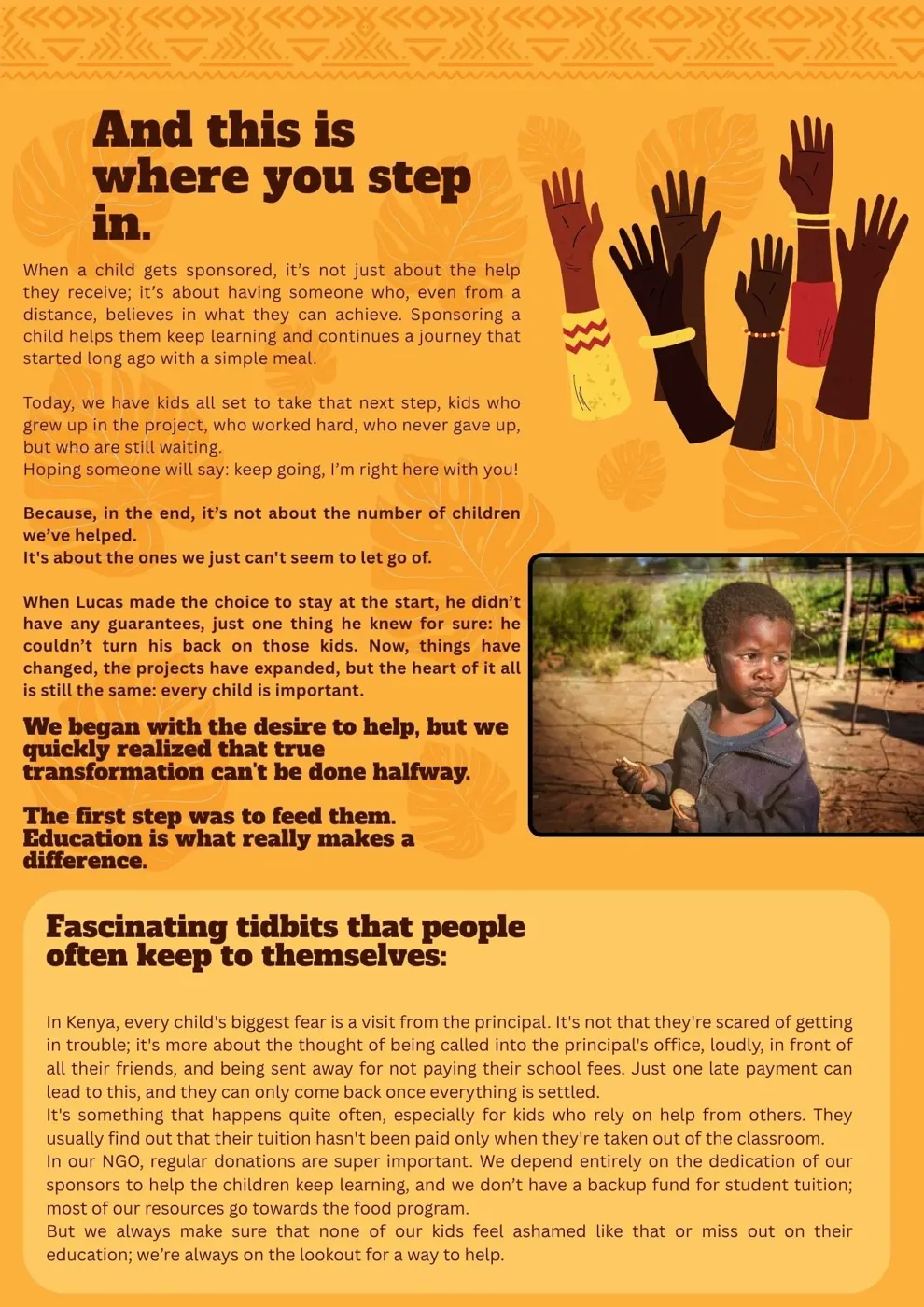 Student sponsorship: fueling dreams — Newsletter April 2026