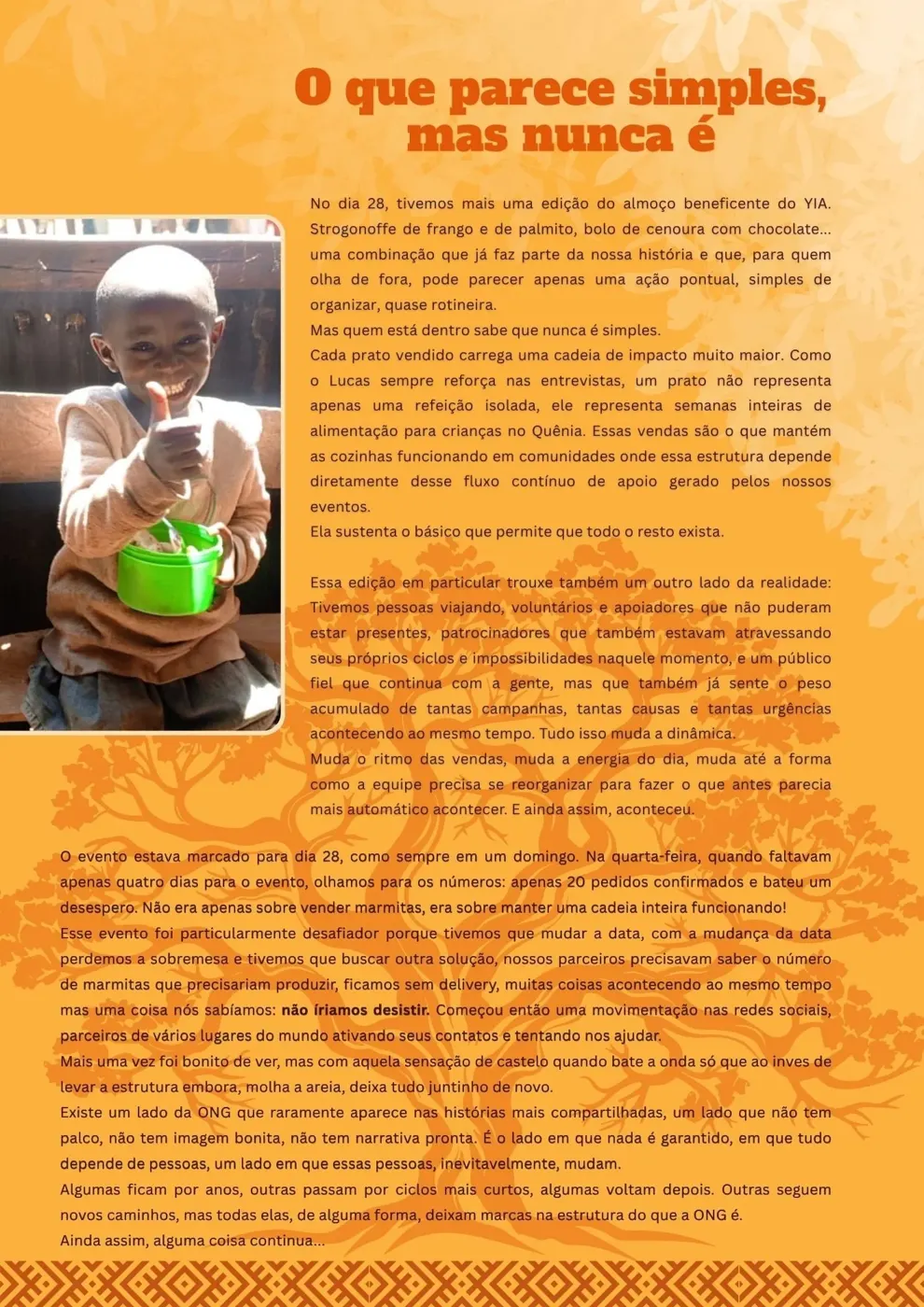 O lado invisível de uma ONG — Newsletter Julho 2026